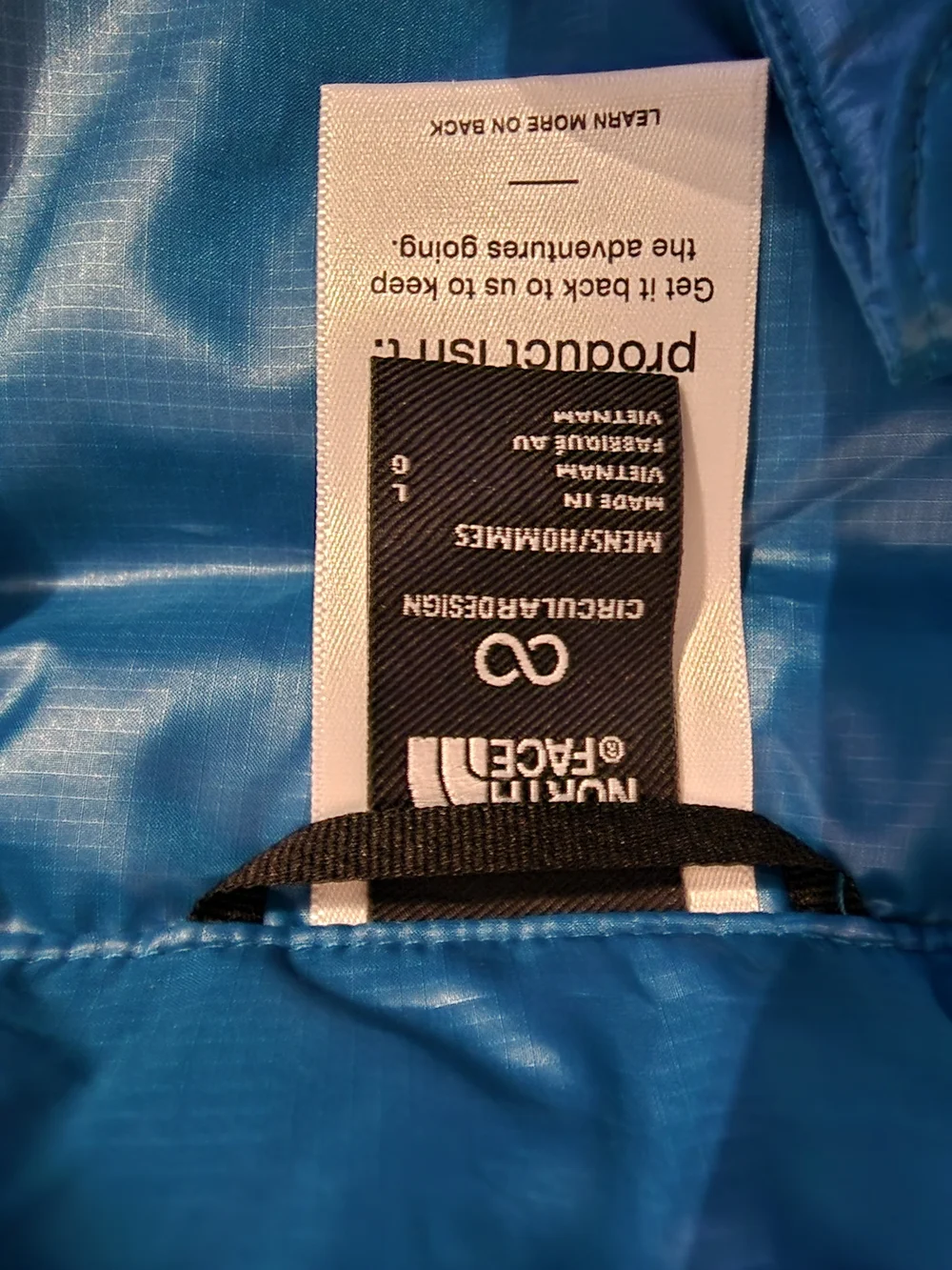 The North Face Mens Thermoball Dusk Blue Quilted Packable Jacket